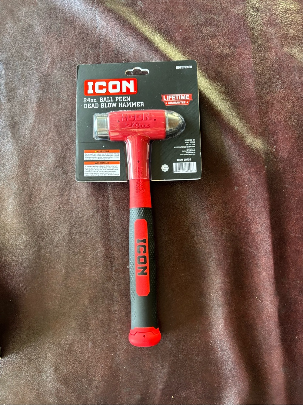 ICON™ Ball Peen Dead Blow Hammer delivers solid